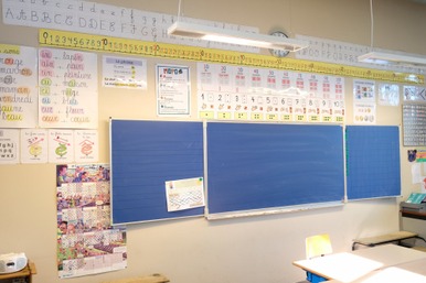 En classe